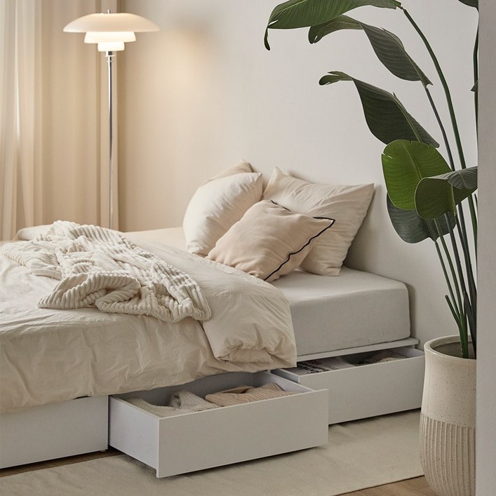 매트리 가득 무헤드 3단 서랍침대 수납 침대프레임 SS Q 프레임 단독