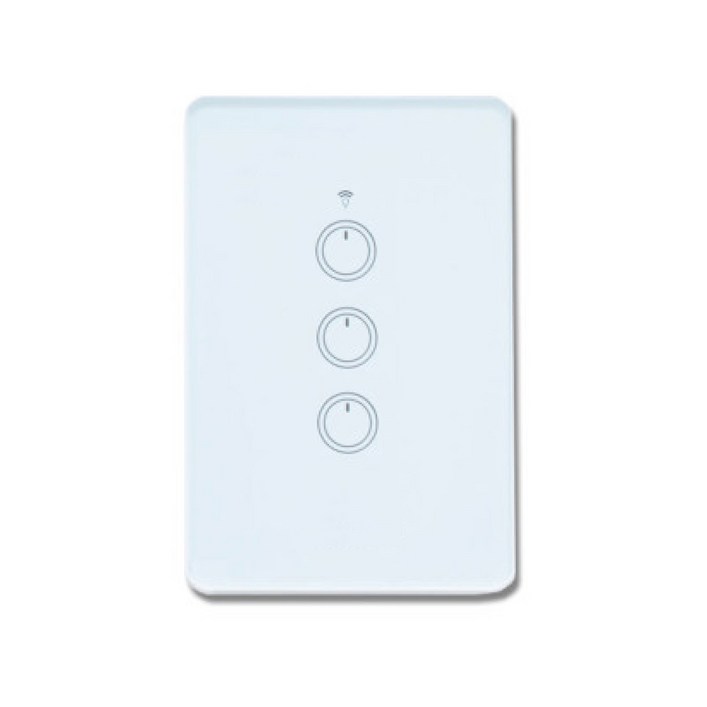 스마트빌 스마트 wifi iot 원격 제어 3구 화이트 스위치 2A(440W)
