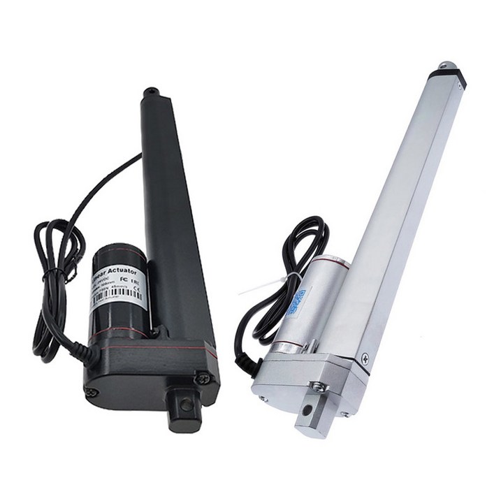 선형 액추에이터 500MM 스트로크 12V 24V 100 300 500 700 1000 1200 1500N 은빛
