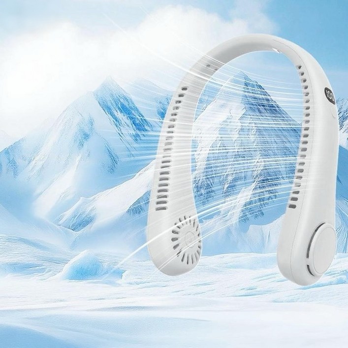 저소음 넥밴드선풍기 무선 휴대용 넥 선풍기 BLDC 목선풍기