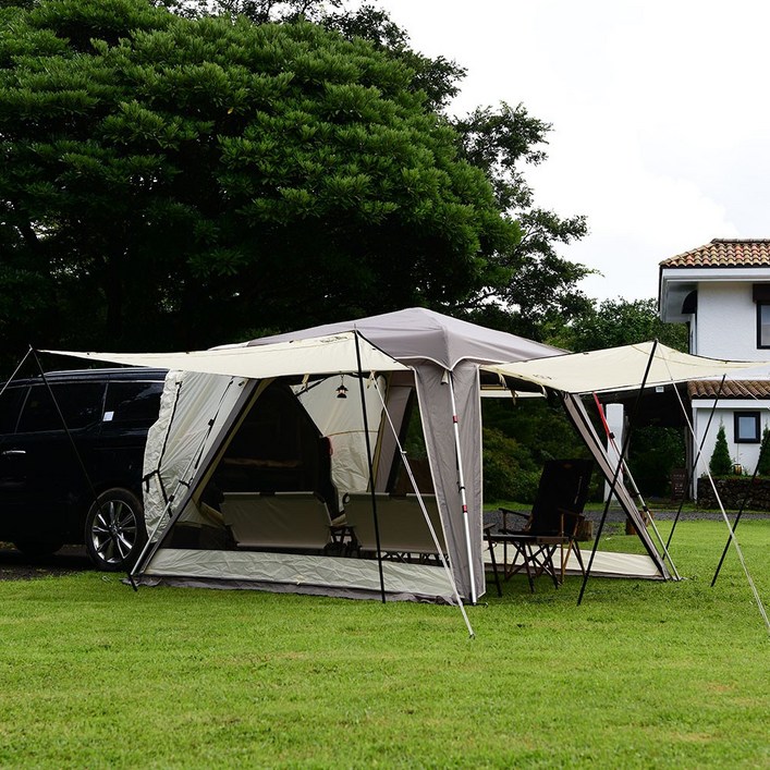 제드 오토듀얼팔레스AL 확장플라이 세트 경량 알루미늄 오토폴 카니발도킹 크림