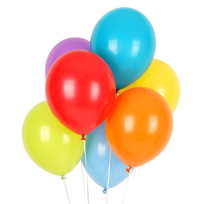 파티짱 30cm 파티짱 혼합색상 풍선 12인치 100개입, 30cm 혼합색상 풍선 100개입,스탠다드 색상
