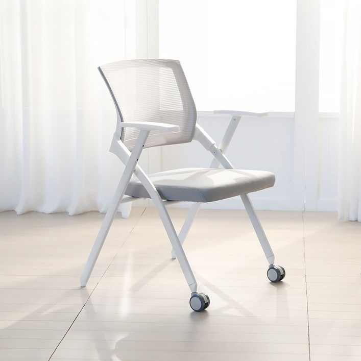 린백토리 LTY100S 학생 바퀴없는 허리 편한 공부 책상 사무실 회의실 접이식 메쉬 의자