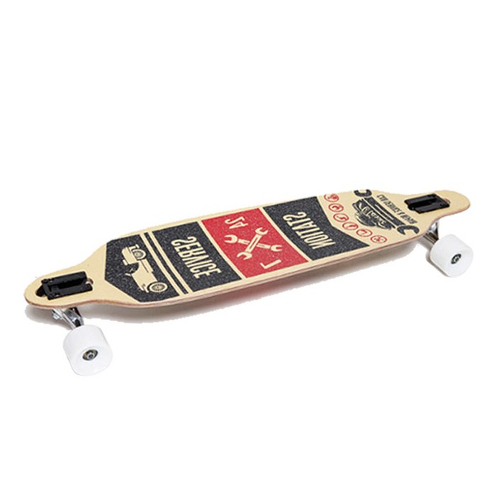 레이센 레이센 우드 양면 롱보드 36인치 롱 스케이트보드, 스테이션, 1개