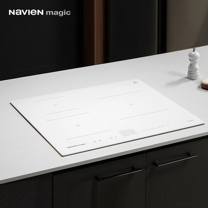 나비앤매직무료설치 화이트 인덕션 3구 빌트인 전기레인지 올파워 부스트 ERI4023AN