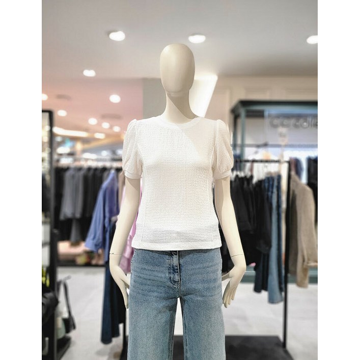 씨씨콜렉트 씨씨콜렉트 퍼프 슬리브 티셔츠 E252PSM133 P003606136 379606