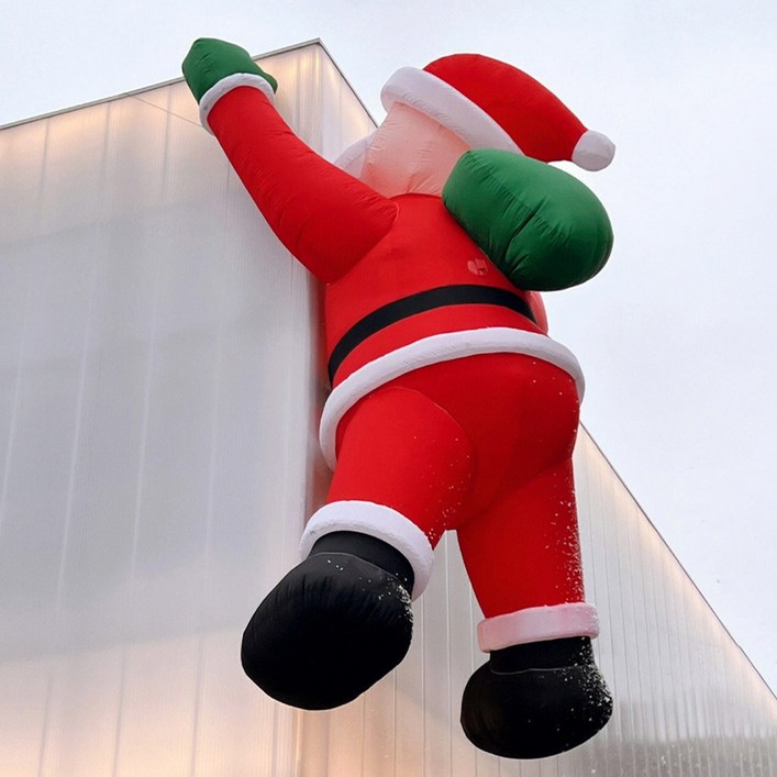 산타 눈썰매 풍선 인형 야외 LED 세트 에어 아트 산타클로스 아치 크리스마스 초대형