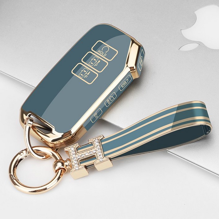 키에티 기아 신형 K8 GL3 셀토스 7버튼 키케이스  H큐빅 키체인