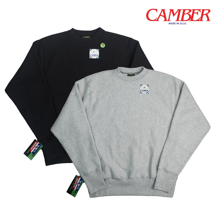 캠버 12oz 크로스 니트 크루넥 스웨트 셔츠 맨투맨  기모 CB234