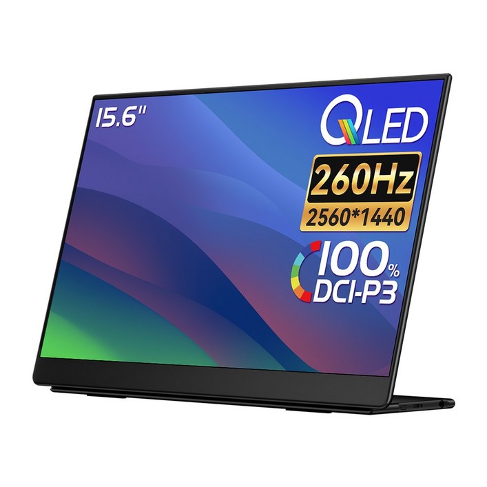EHOMEWEI 이홈웨이 L시리즈 16인치 2.5K QLED 휴대용 모니터 100 DCIP3 HDR 최대 144Hz 맥북 노트북 듀얼 서브모니터, LQHG156NW, 39.6cm