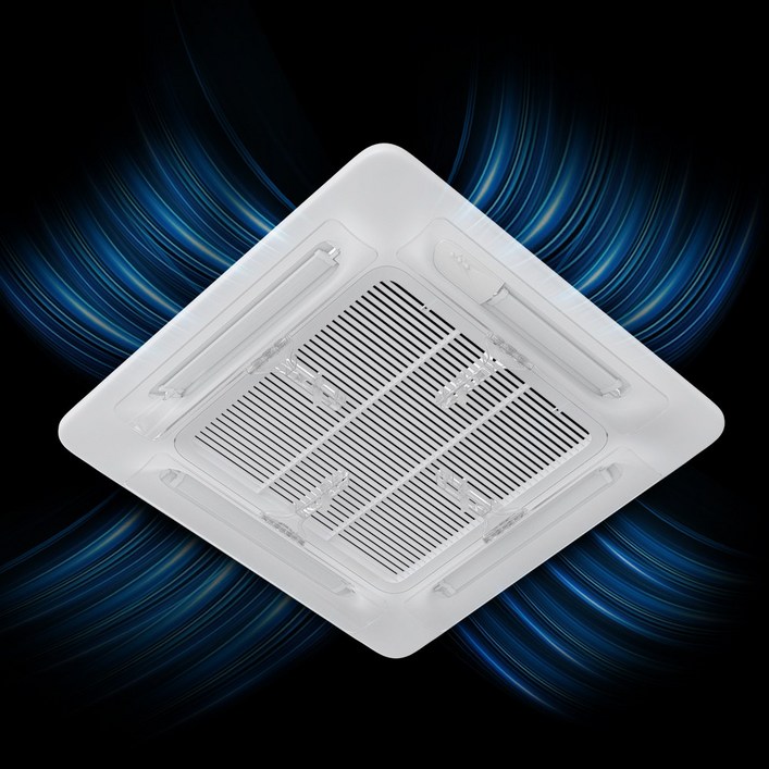 WOWWAY 천장형 에어컨 바람막이 초간편 설치 투명 걸이형 에어컨 시스템 가림막, 4개, 투명형