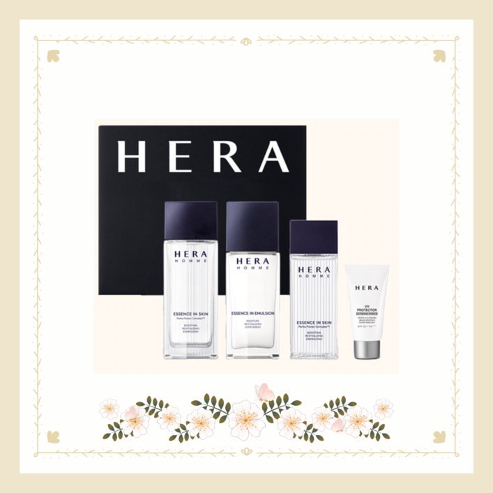 정품 헤라 옴므스킨 125ml  에멀젼 110ml 2종 세트 쇼핑백 증정