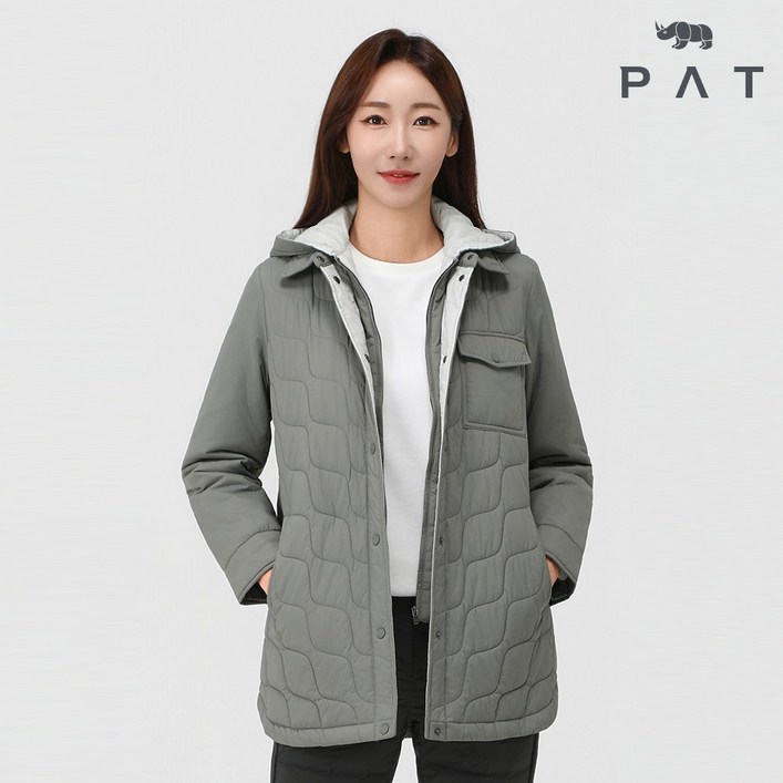 PAT 여성 퀄팅 후드 자켓1J81305