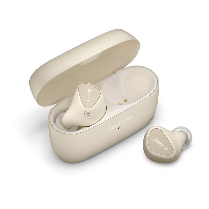 Jabra Elite 5 Bluetooth5.2 Amazon Alexa 완전 무선 이어폰 골드 베이지 메이커 2년