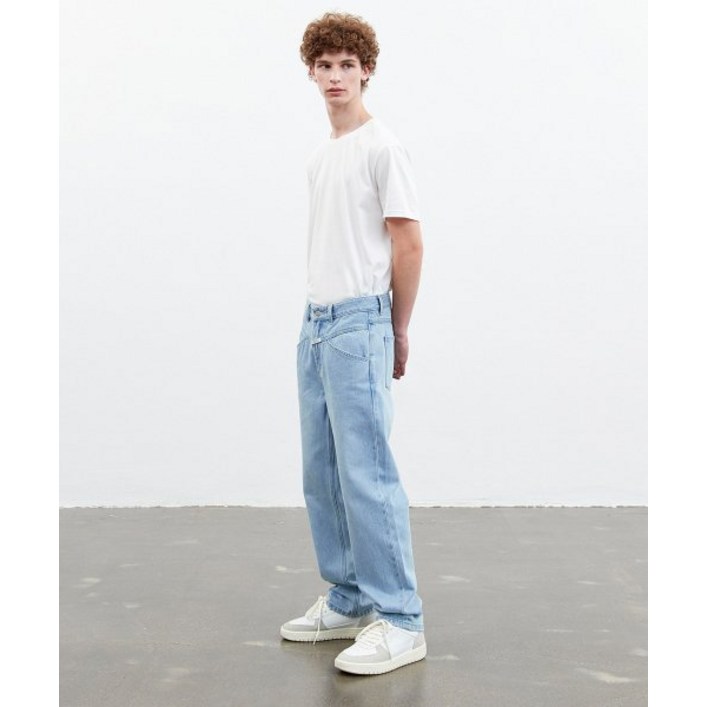 [백화점매장 정품출고] 마리떼프랑소와저버 청바지 MARITHE FRANCOIS GIRBAUD M X-POCKET TAPERED DENIM PANTS light blue 1MG23C