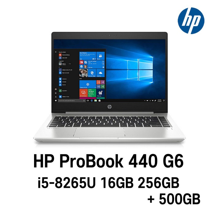 HP ProBook 440 G6 i5-8265U Intel 8세대 Core i5-8265U 가성비 좋은노트북, ProBook 440 G6, WIN11 Pro, 16GB, 256GB, 코어i5 8265U, 단일색상