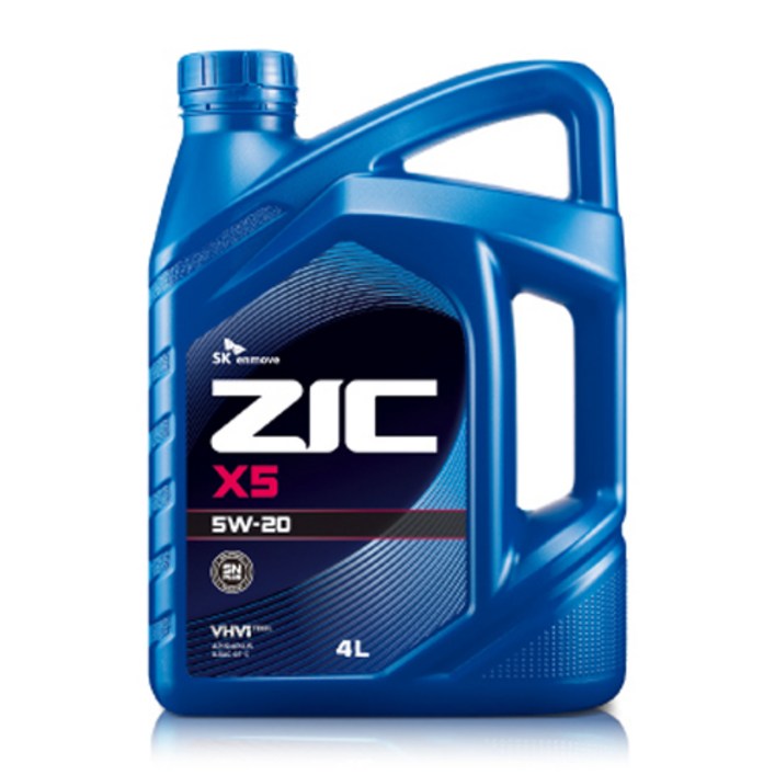지크 ZIC X5 SN PLUS 5W20 4L 경제적인 엔진오일 가솔린