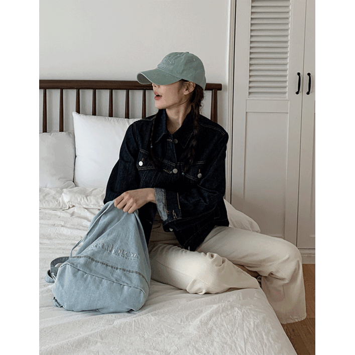 카라 논페이드 크롭 생지 데님 청자켓2color 카라 논페이드 크롭 생지 데님 청자켓2color