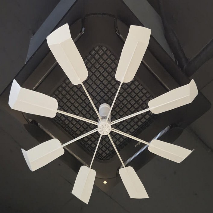 국산 월트리 천장형 에어컨실링팬 시스템 무동력바람개비 날개 순환팬 가드 프로펠러 바람막이