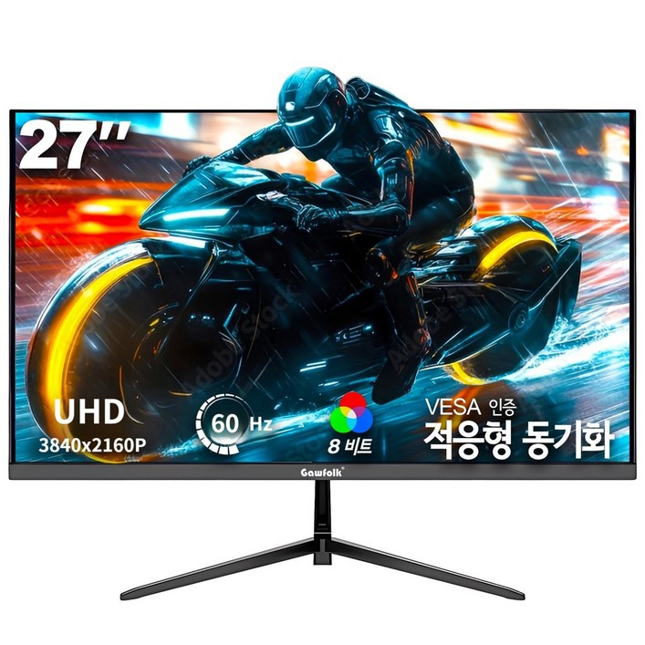 27인치 게이밍 모니터, 4K UHD 모니터, IPS패널, 60Hz VA패널, 4K 60Hz, 70cm