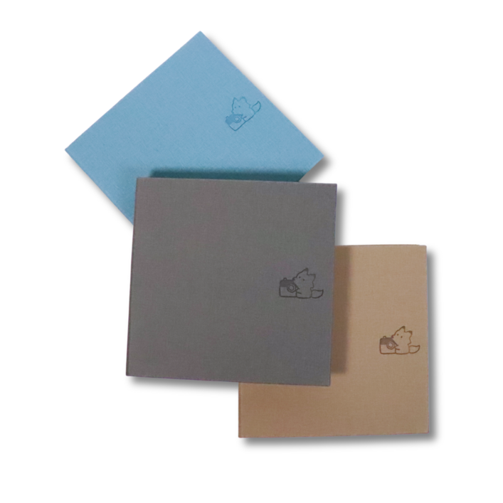 Tracky 네컷 포토 앨범 하드커버 170x170mm 고급 양장본 앨범 접착식 20매 초음파 보관북