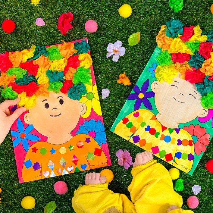 차이의 놀이 얼굴 꾸미기 놀이 세트 3인용