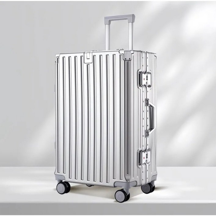 [10년AS] 고강도PC 캐리어 알루미늄 여행용 TSA식 잠금 남녀공용 캐리어