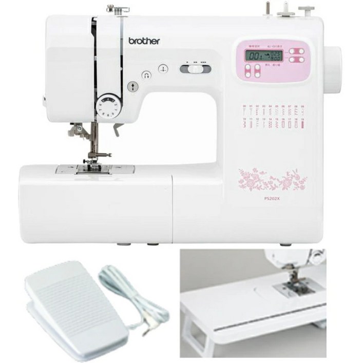 브라더 컴퓨터 미싱 PS202X PS203X 초보자용 가정용 경량 간단, PS202X콘트 테이블 첨부, PS202  PS203