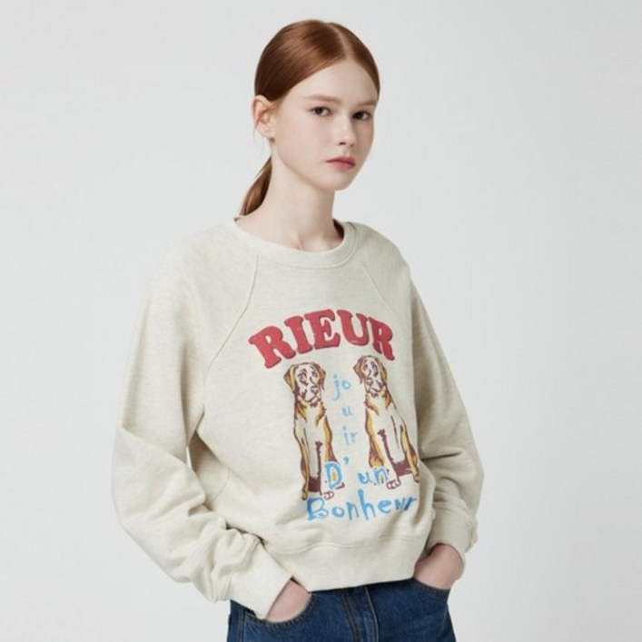 CC콜렉트 도그 프린팅 스웻셔츠 C253PSM026 2392690