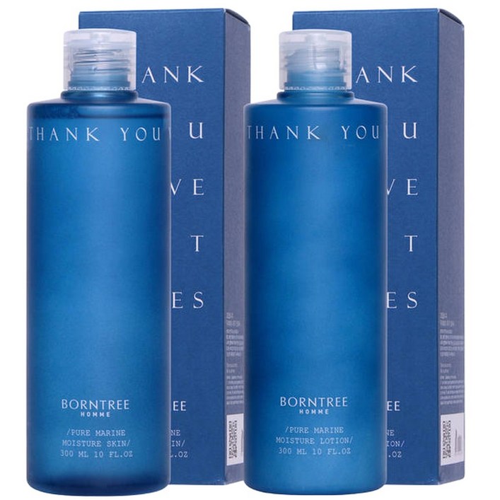 퓨어마린 남성화장품 스킨300ml로션300ml 2종 히알루론산 6천배 수분보습 수분저장미백 주름성분 추가