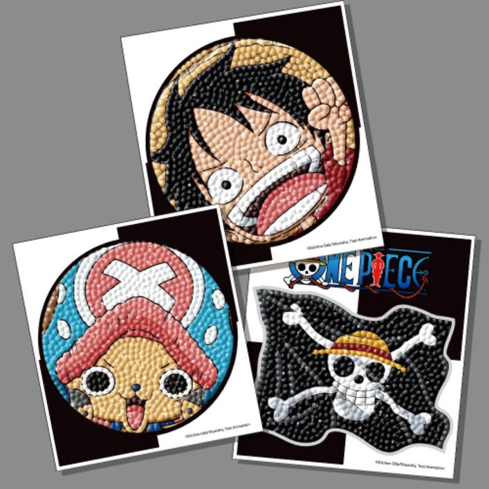 DIY큐빅 보석십자수-원피스 어드벤처 데코스티커형 (3종)10X11 cm