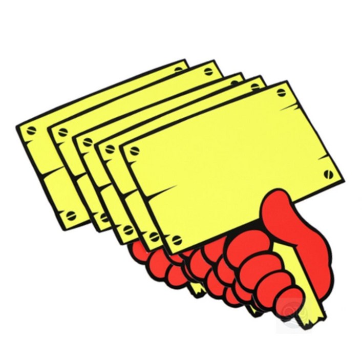 큐티숍 마트POP 손푯말 무지 POP카드