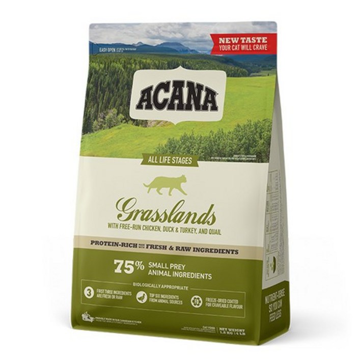 아카나 그래스랜드 캣, 1개, 1.8kg, 닭오리