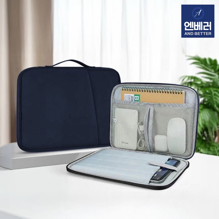 아이패드 파우치 태블릿 아이패드에어6 아이패드프로11 갤럭시탭 s9 케이스 손잡이 가방, 1개