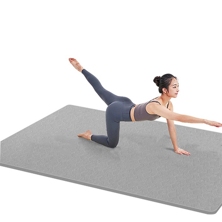 Allilio 대형 미끄럼방지 요가 매트 넓고 두꺼움 피트니스와 운동 가능 TPE 소재 2인용 사이즈