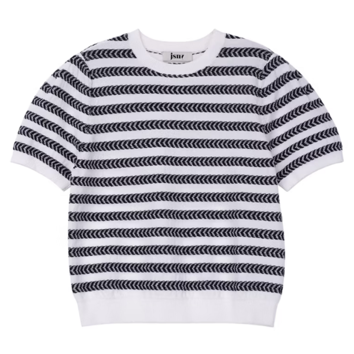 제이에스엔와이 우먼 Stripe Sweater Navy228164