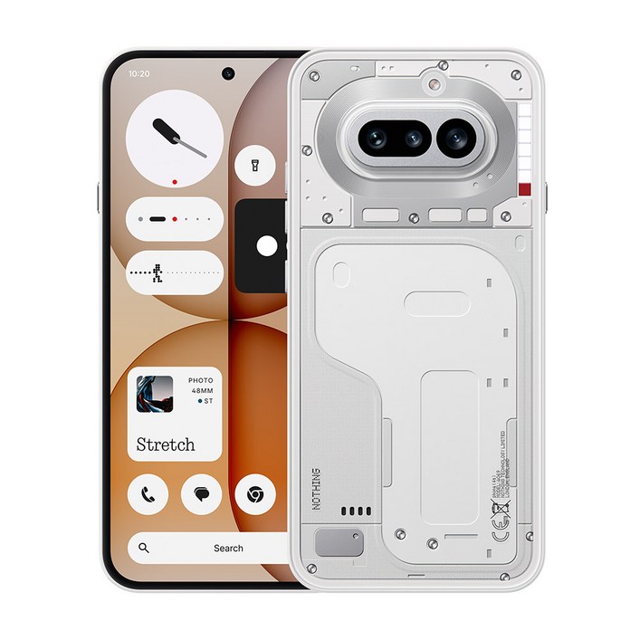 낫싱 Phone 4a 12256GB 케이스 포함 휴대폰 3.5배 광학줌 4K 동영상 NFC, 256GB, 화이트