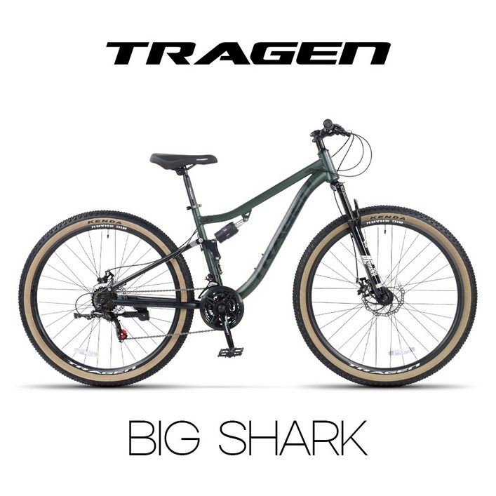 트라젠 빅샤크 29인치 풀샥 앞뒤샥 시마노21단 풀서스펜션 자전거