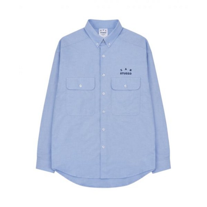 정품아닐시3배보상 아이앱 스튜디오 워크 셔츠 스카이 블루  IAB Studio Work Shirt Sky Blue