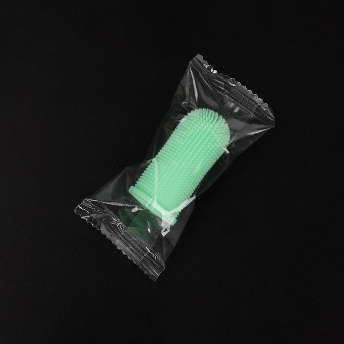 반려동물 실리콘 핑거 칫솔 구강 관리