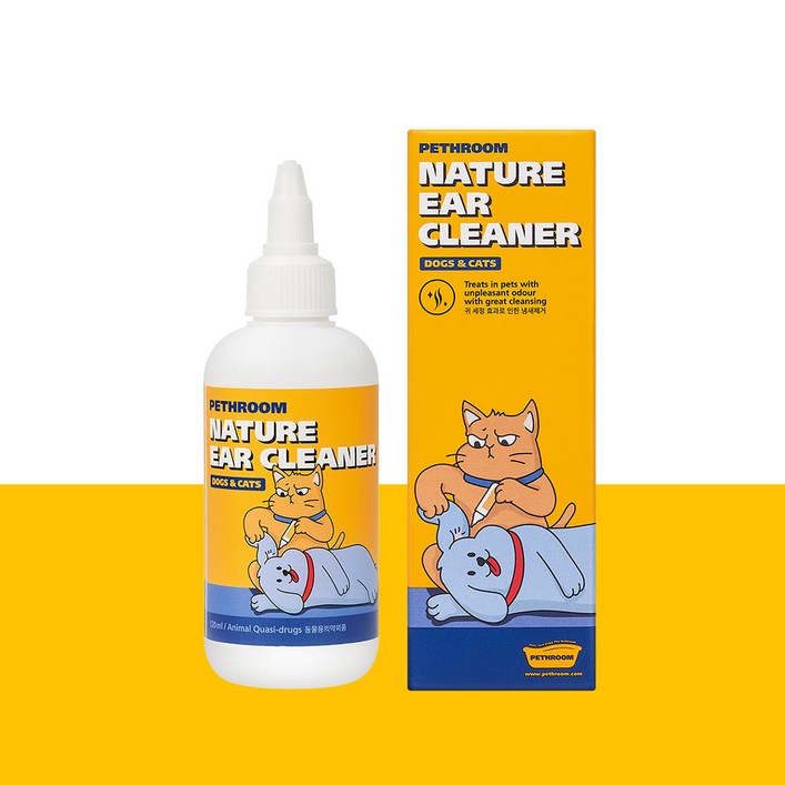 페스룸 네이처 이어 클리너 강아지 고양이 귀세정제 귀청소 귓병 예방, 120ml, 1개