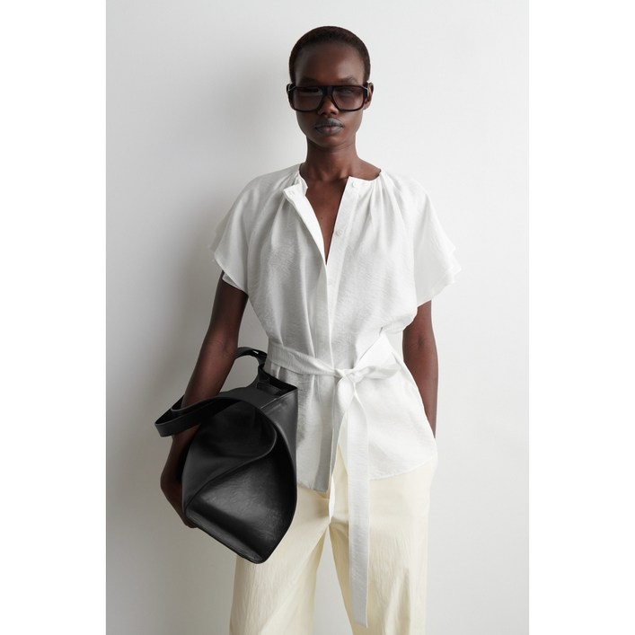 SALE 독일COS 레이어드 벨티드 블라우스