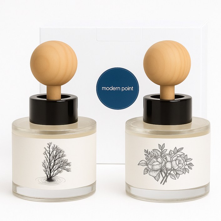 VIONE 차량용 고급 디퓨저 실내 방향제, 2세트, (1+1) 02 프레쉬&언드리