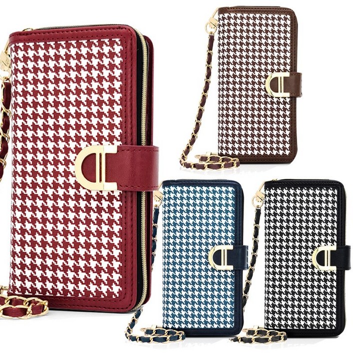 갤럭시A51 마나 지갑 체크 다이어리 케이스