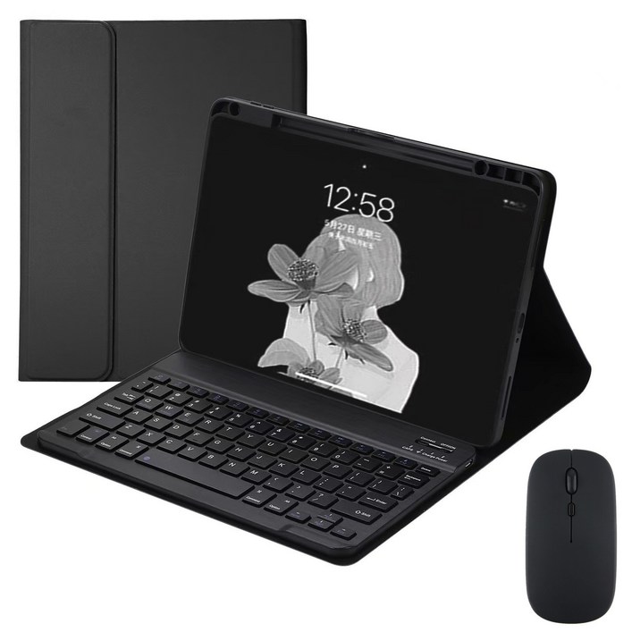 적용 아이패드 한글각인 키보드 케이스 블루투스 마우스