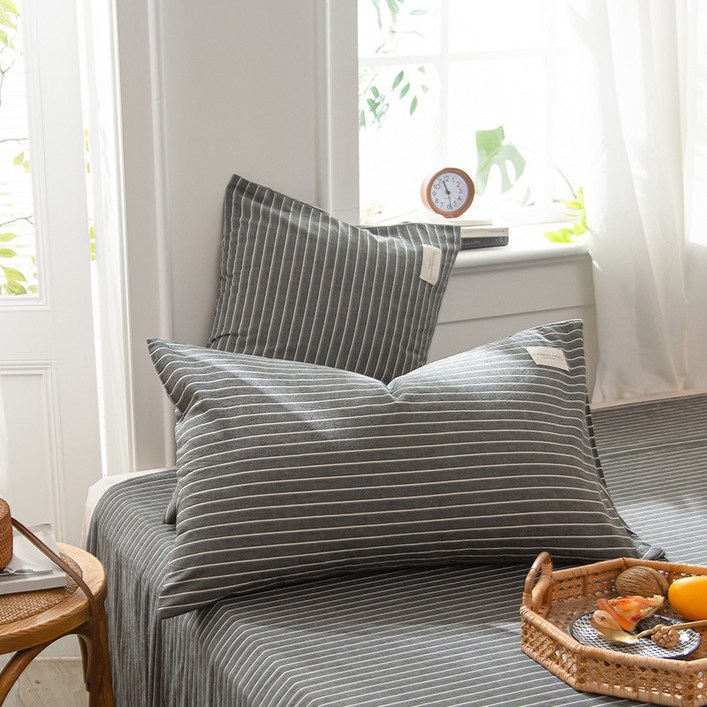 포그망 베이직 순면 자루형 호텔식 베개커버 2P