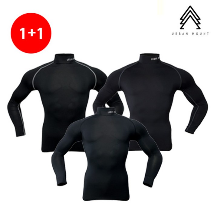 [1+1] 어반마운트 스포츠 테크핏 기능성 컴프레션 언더셔츠 모음 (004~006)