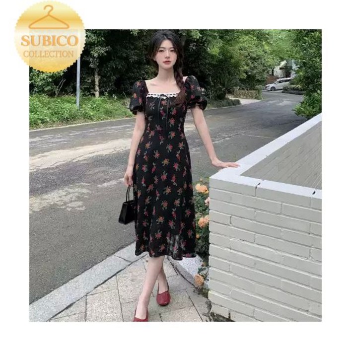 수지 원피스 신랑수업 윤아 꽃무늬 채정안 키작녀 김나영 스퀘어넥 벌룬 베이비돌 하트넥 미디