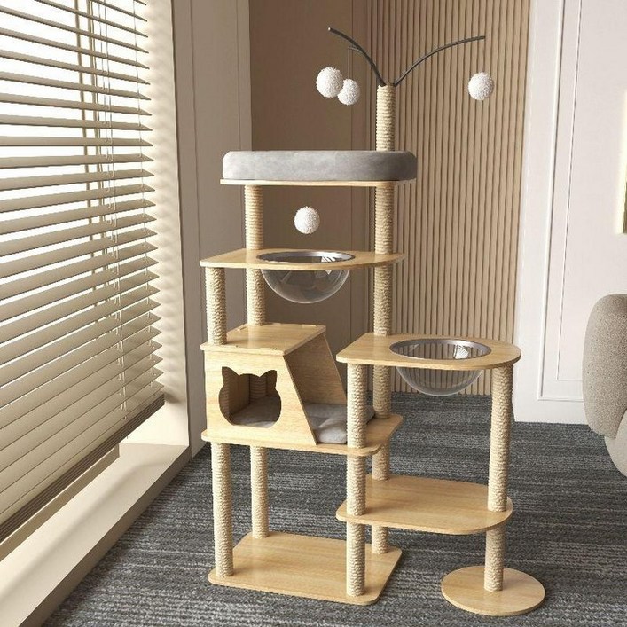 BPF캣타워 스크래쳐 캣폴 소형 대형 캡슐 대형 싱글