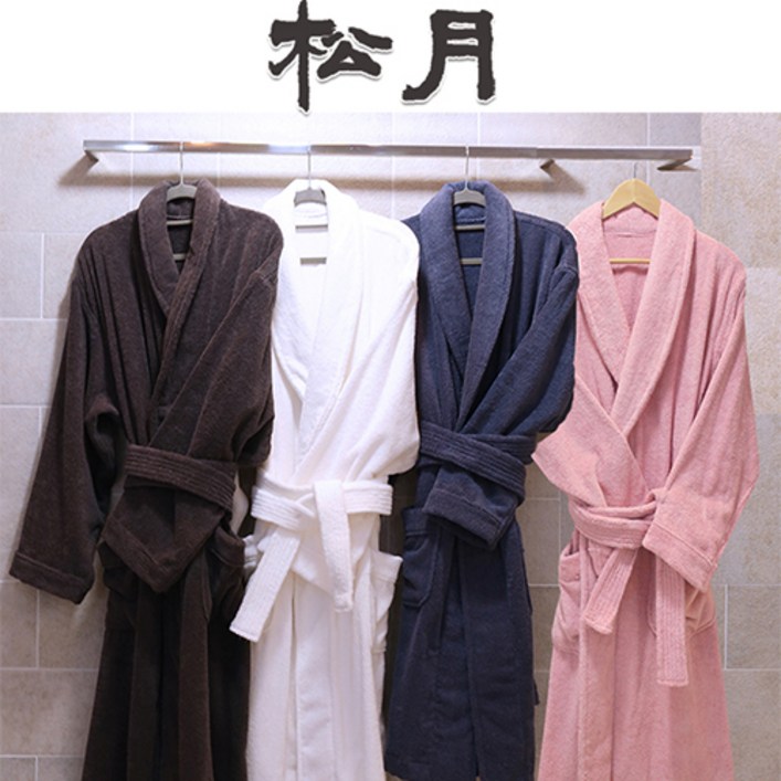 송월 최고급 프리미엄가운 따뜻하고 부드러운 호텔가운, 피치핑크XL, 1개